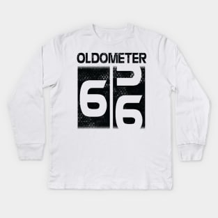 Oldometer Happy Birthday 66 Years Old Was Born In 1954 To Me You Papa Dad Mom Brother Son Husband Kids Long Sleeve T-Shirt